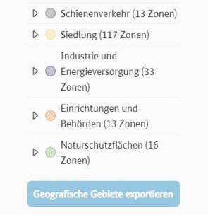 Auflistung betroffener geografischer Gebiete, wobei die Anzahl der Zonen innerhalb einer Gebietszugehörigkeit das Limit von 100 Zonen übersteigt Auflistung betroffener geografischer Gebiete, wobei die Anzahl der Zonen innerhalb einer Gebietszugehörigkeit das Limit von 100 Zonen übersteigt