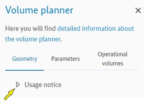 Show/Hide "Usage Notice" button in the menu "Geometry" Show/Hide "Usage Notice" button in the menu "Geometry"